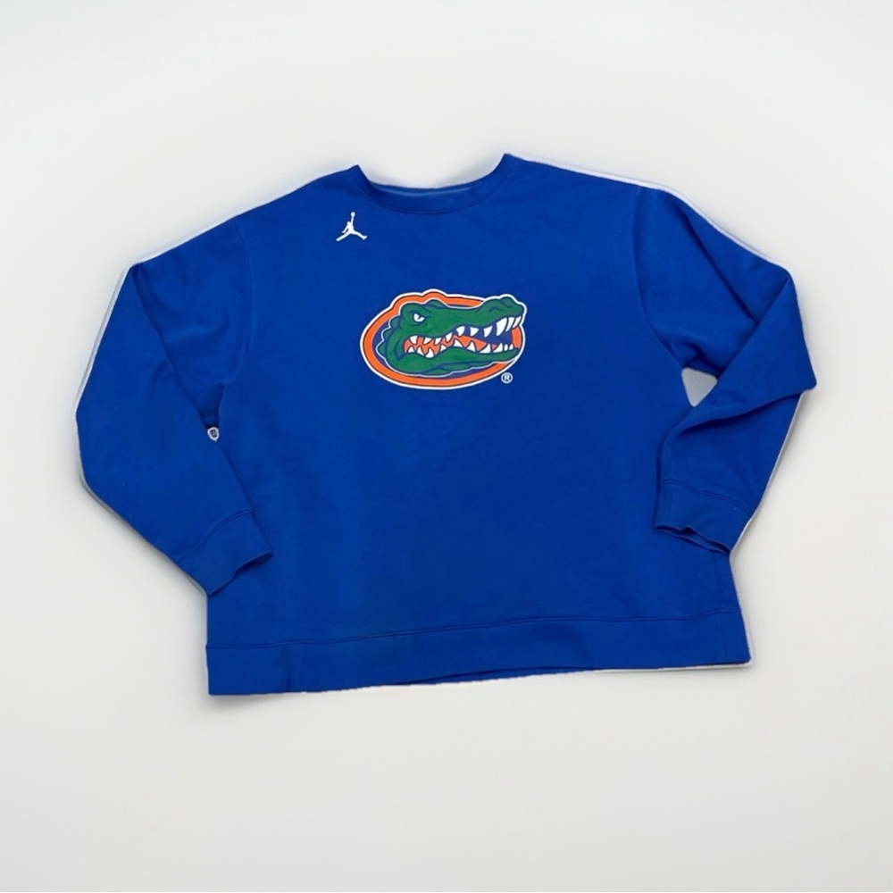Jordan Florida Gators Crewneck Sweatshirt Men's 2XL Blue NCAA‎ Jumpman